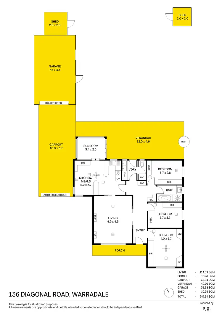 Floorplan of Homely other listing, 136 Diagonal Road, Warradale SA 5046