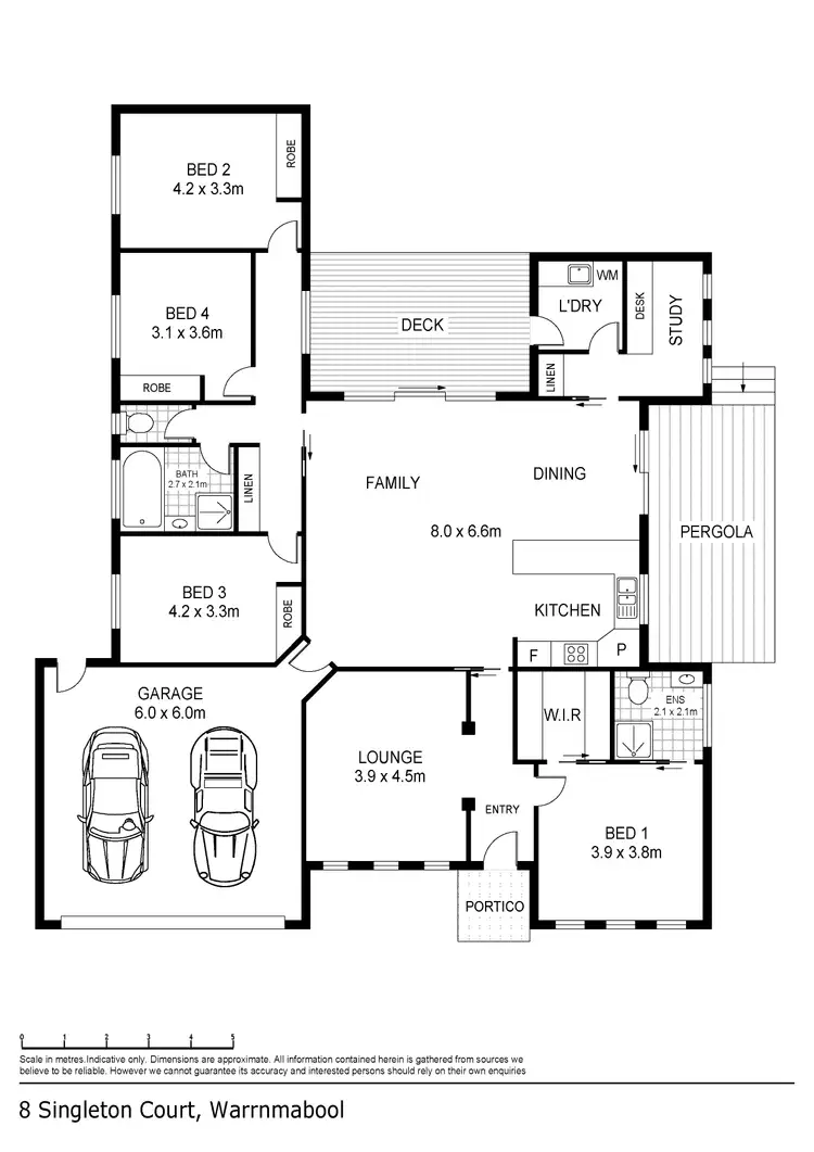 Floorplan of Homely house listing, 8 Singleton Court, Warrnambool VIC 3280