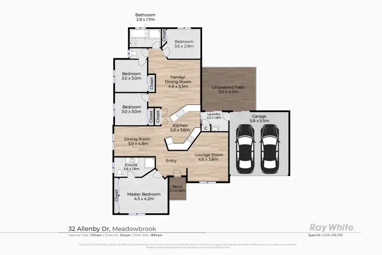 Floorplan of Homely house listing, 32 Allenby Drive, Meadowbrook QLD 4131