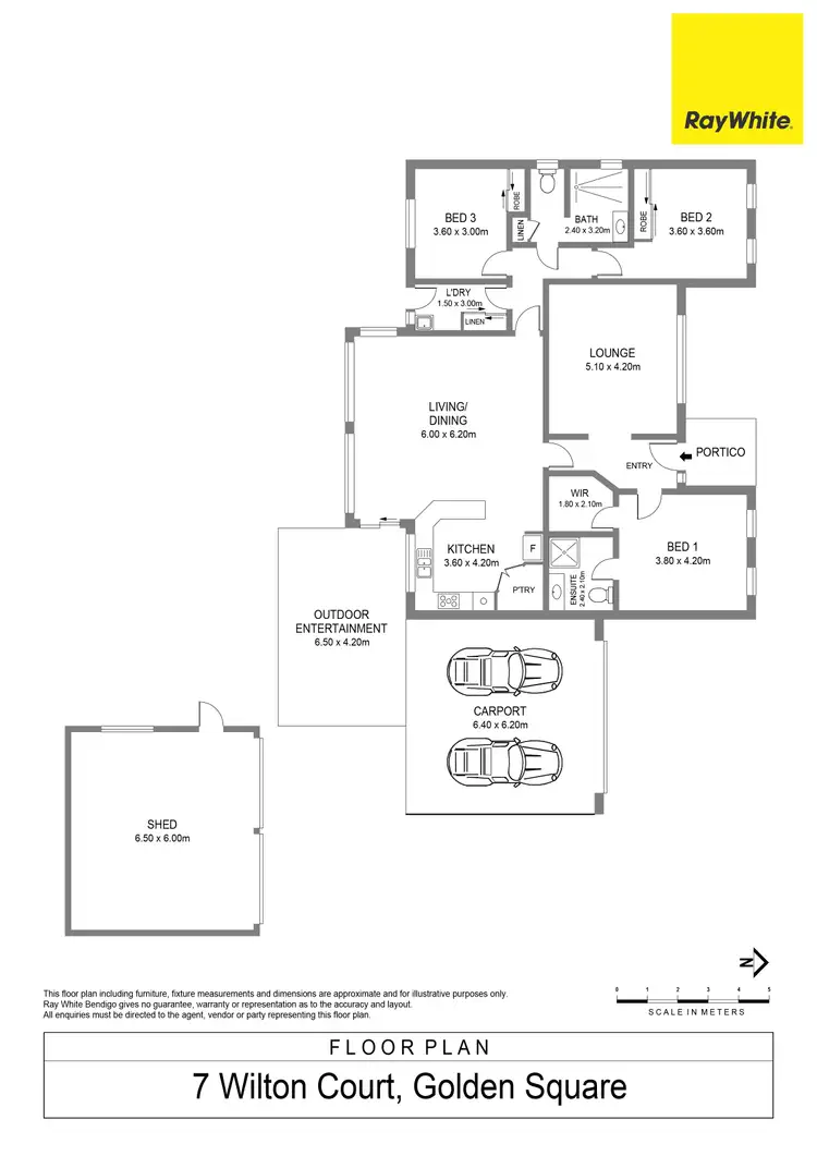 Floorplan of Homely house listing, 7 Wilton Court, Golden Square VIC 3555