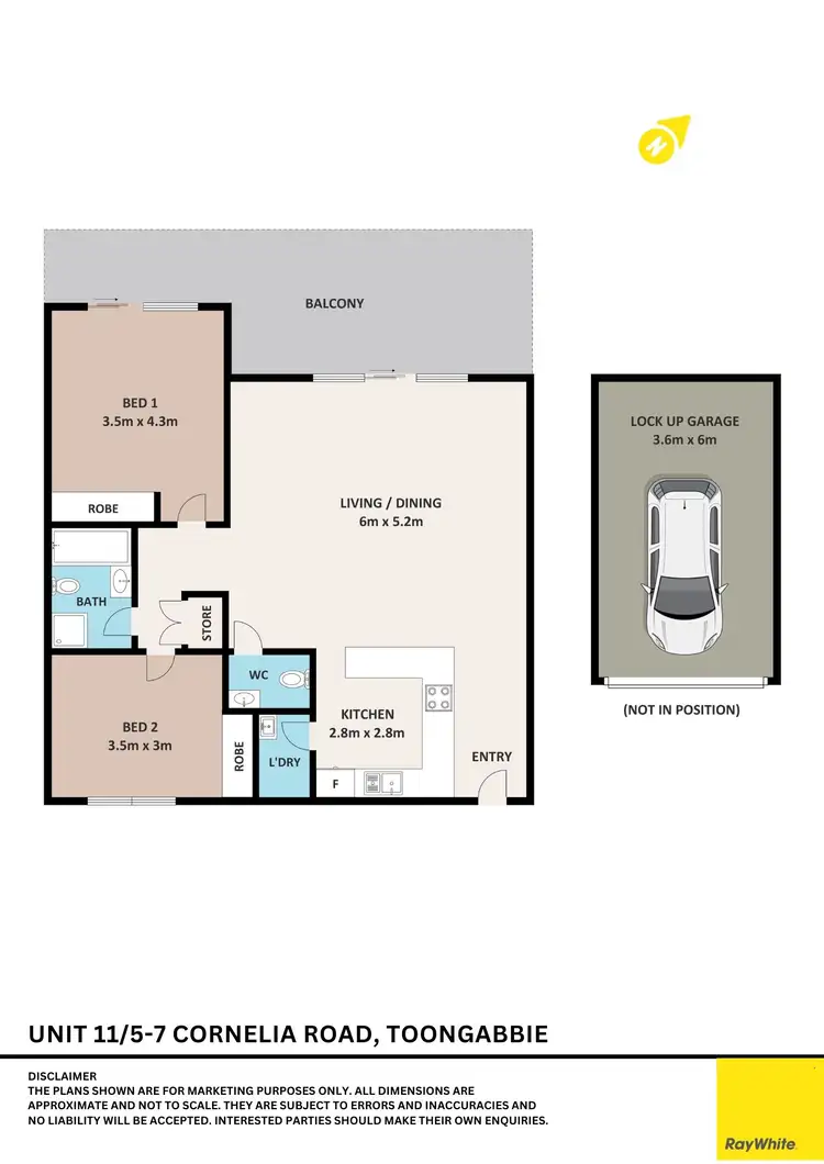Floorplan of Homely unit listing, 11/5-7 Cornelia Road, Toongabbie NSW 2146
