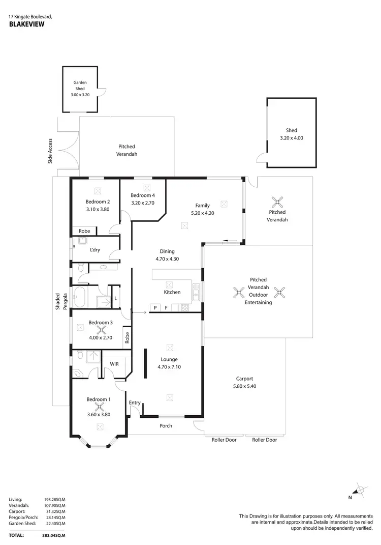 Floorplan of Homely other listing, 17 Kingate Boulevard, Blakeview SA 5114