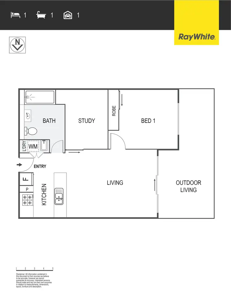 Floorplan of Homely apartment listing, 10/40 Philip Hodgins Street, Wright ACT 2611