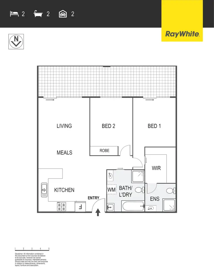 Floorplan of Homely unit listing, 25/16 David Miller Crescent, Casey ACT 2913
