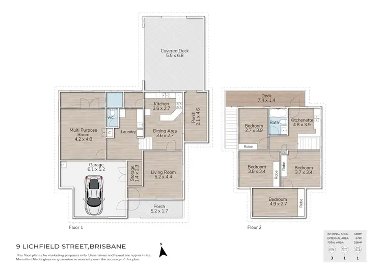 Floorplan of Homely house listing, 9 Lichfield Street, Carina QLD 4152