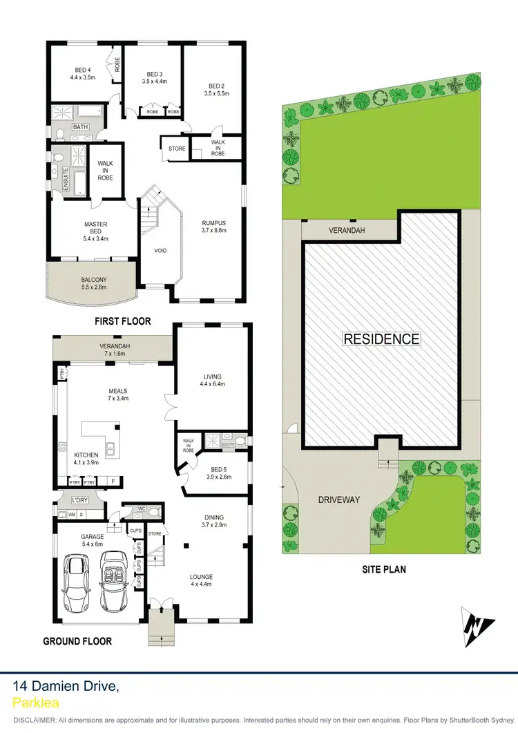 Floorplan of Homely house listing, 14 Damien Drive, Parklea NSW 2768