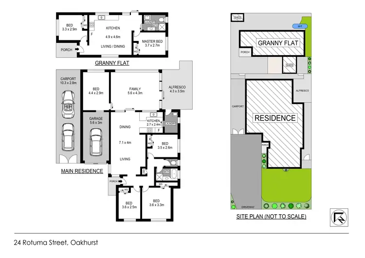 Floorplan of Homely house listing, 24 & 24a Rotuma Street, Oakhurst NSW 2761