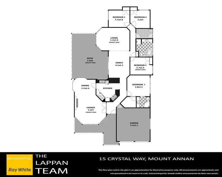 Floorplan of Homely house listing, 15 Crystal Way, Mount Annan NSW 2567