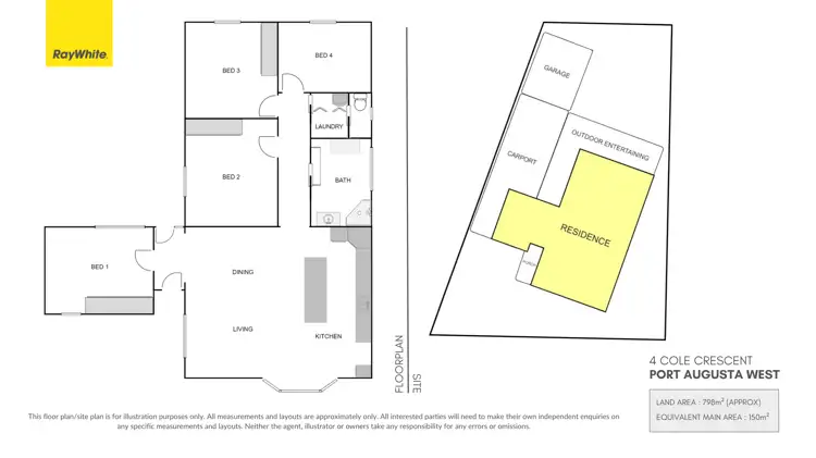 Floorplan of Homely other listing, 4 Cole Crescent, Port Augusta West SA 5700