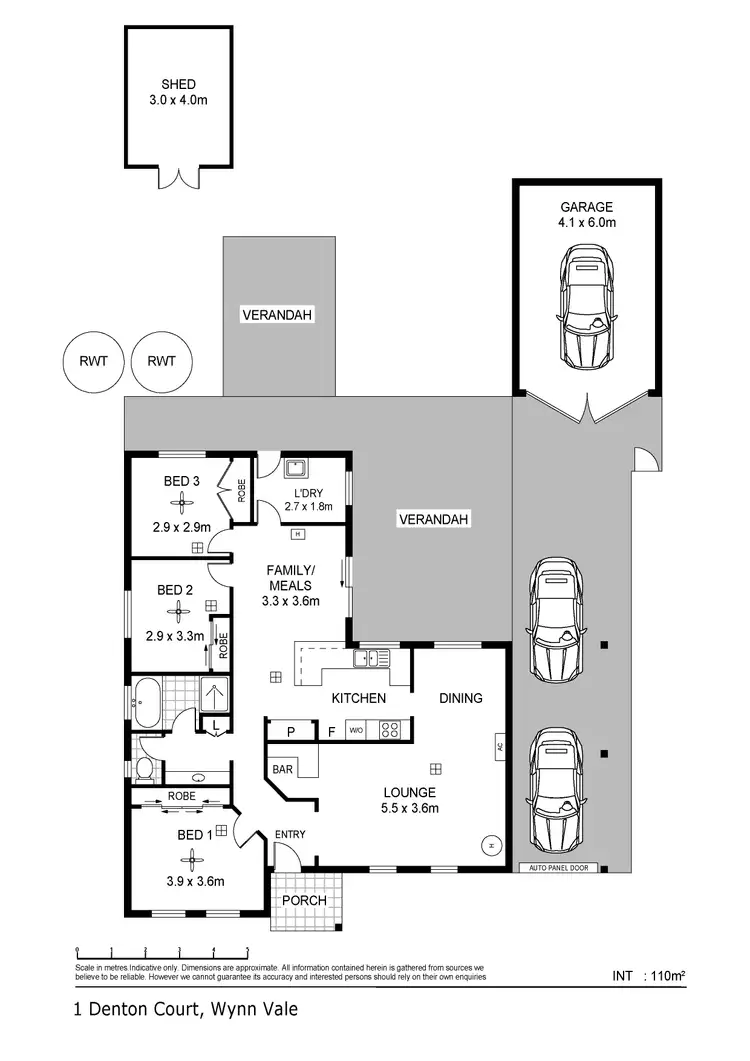 Floorplan of Homely house listing, 1 Denton Court, Wynn Vale SA 5127