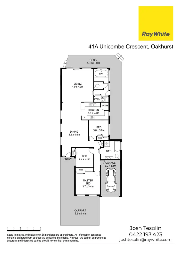 Floorplan of Homely house listing, 41A Unicombe Crescent, Oakhurst NSW 2761