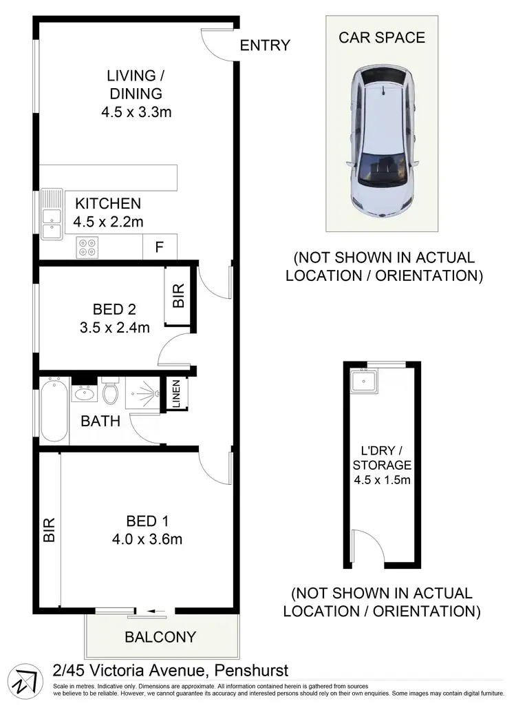 Floorplan of Homely apartment listing, 2/45 Victoria Avenue, Penshurst NSW 2222