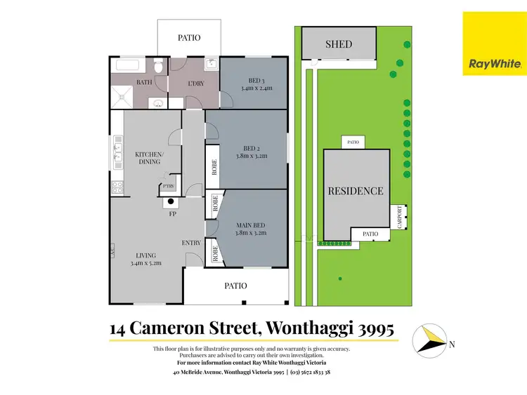 Floorplan of Homely house listing, 14 Cameron Street, Wonthaggi VIC 3995