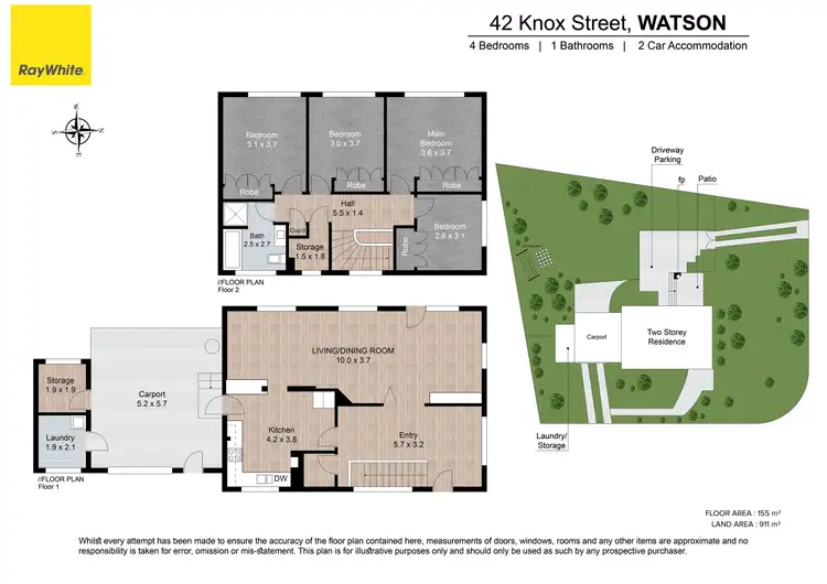 Floorplan of Homely house listing, 42 Knox Street, Watson ACT 2602