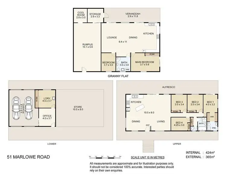 Floorplan of Homely house listing, 51 Marlowe Road, Alberton QLD 4207