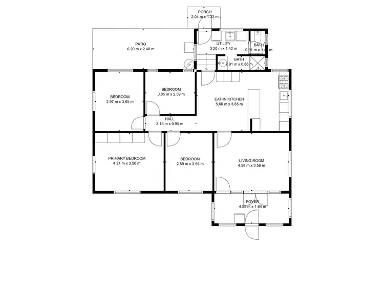 Floorplan of Homely house listing, 91 Elliott Heads Road, Kepnock QLD 4670