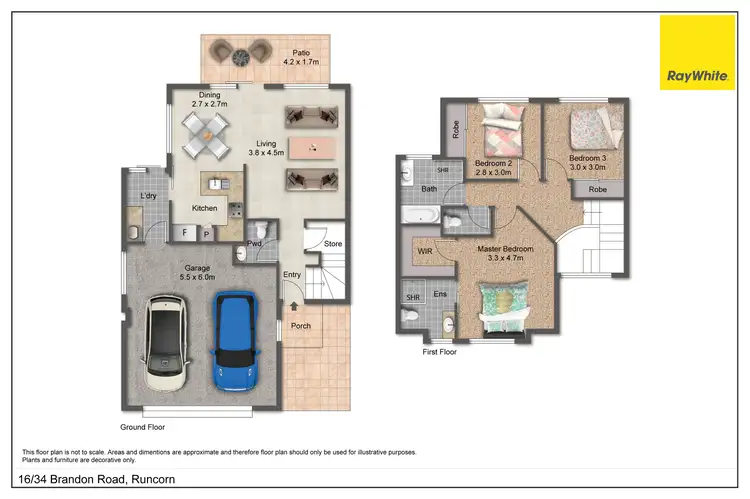 Floorplan of Homely townhouse listing, 16/34 Brandon Road, Runcorn QLD 4113