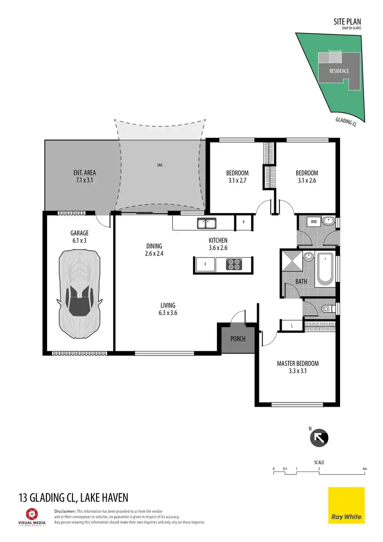 Floorplan of Homely house listing, 35 Glading Close, Lake Haven NSW 2263