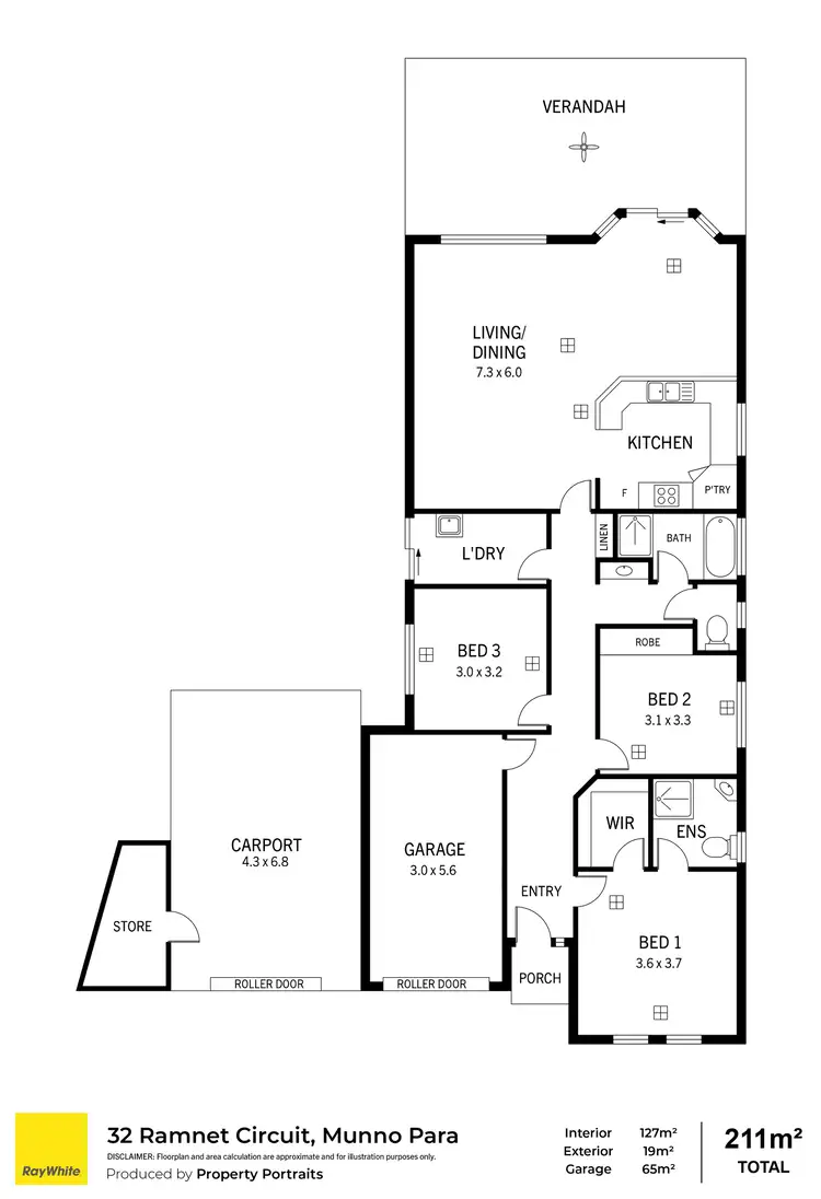 Floorplan of Homely house listing, 32 Ramnet Circuit, Munno Para SA 5115