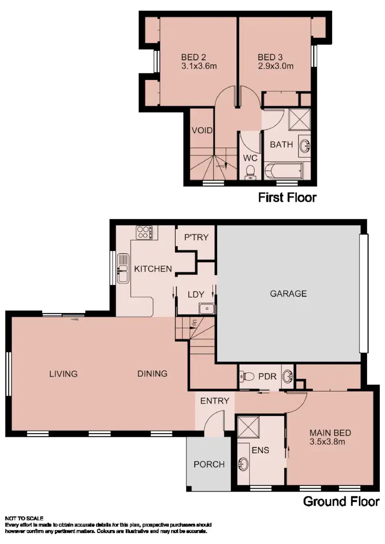 Floorplan of Homely townhouse listing, 1/12-14 Harkaway Road, Berwick VIC 3806