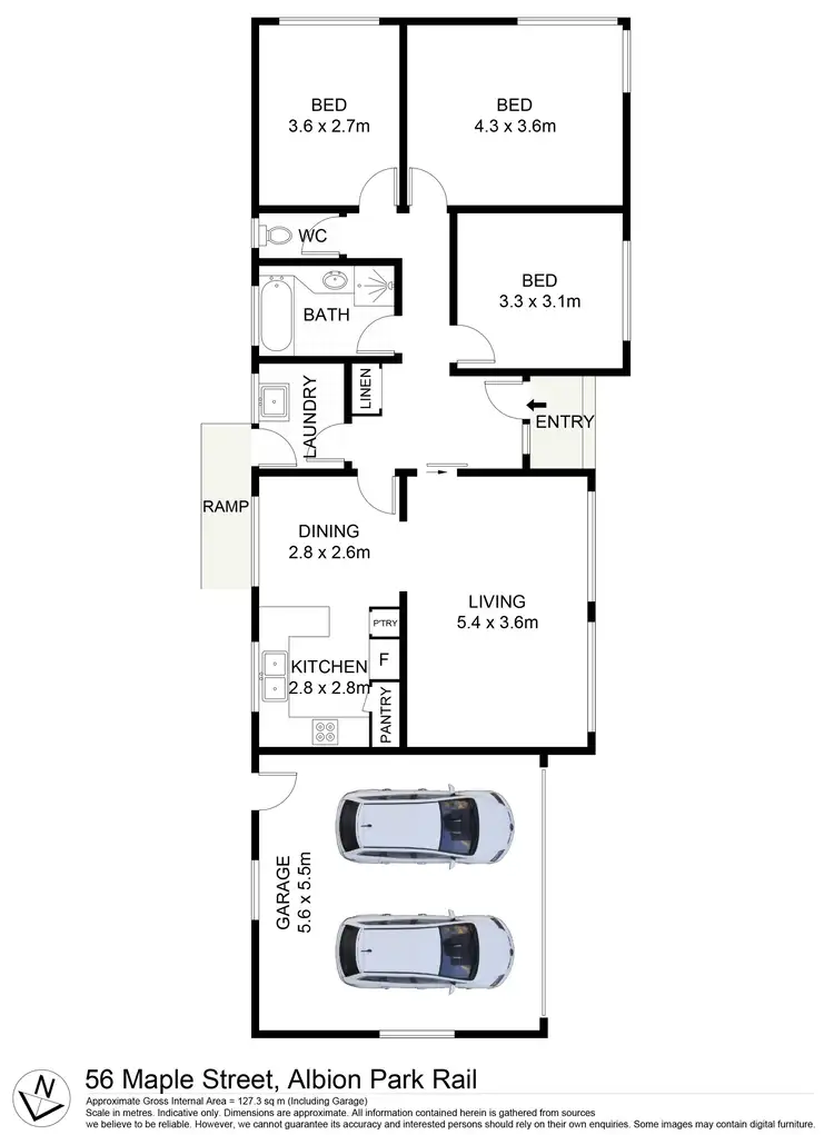 Floorplan of Homely house listing, 56 Maple Street, Albion Park Rail NSW 2527