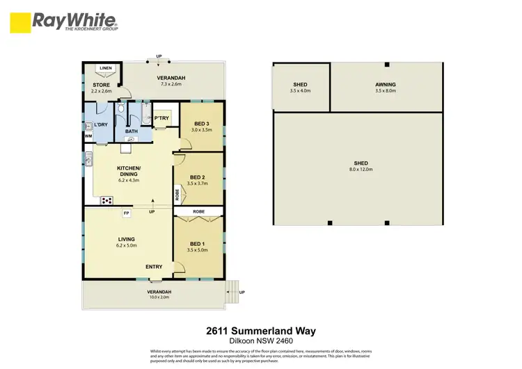 Floorplan of Homely rural property listing, 2611 Summerland Way, Dilkoon NSW 2460