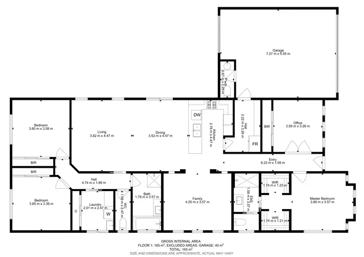 Floorplan of Homely house listing, 11 Edgewood Drive, Harkness VIC 3337