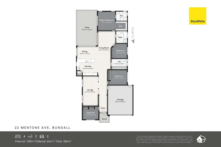 Floorplan of Homely house listing, 22 Mentone Avenue, Bundall QLD 4217