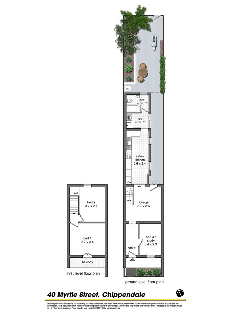 Floorplan of Homely house listing, 40 Myrtle Street, Chippendale NSW 2008