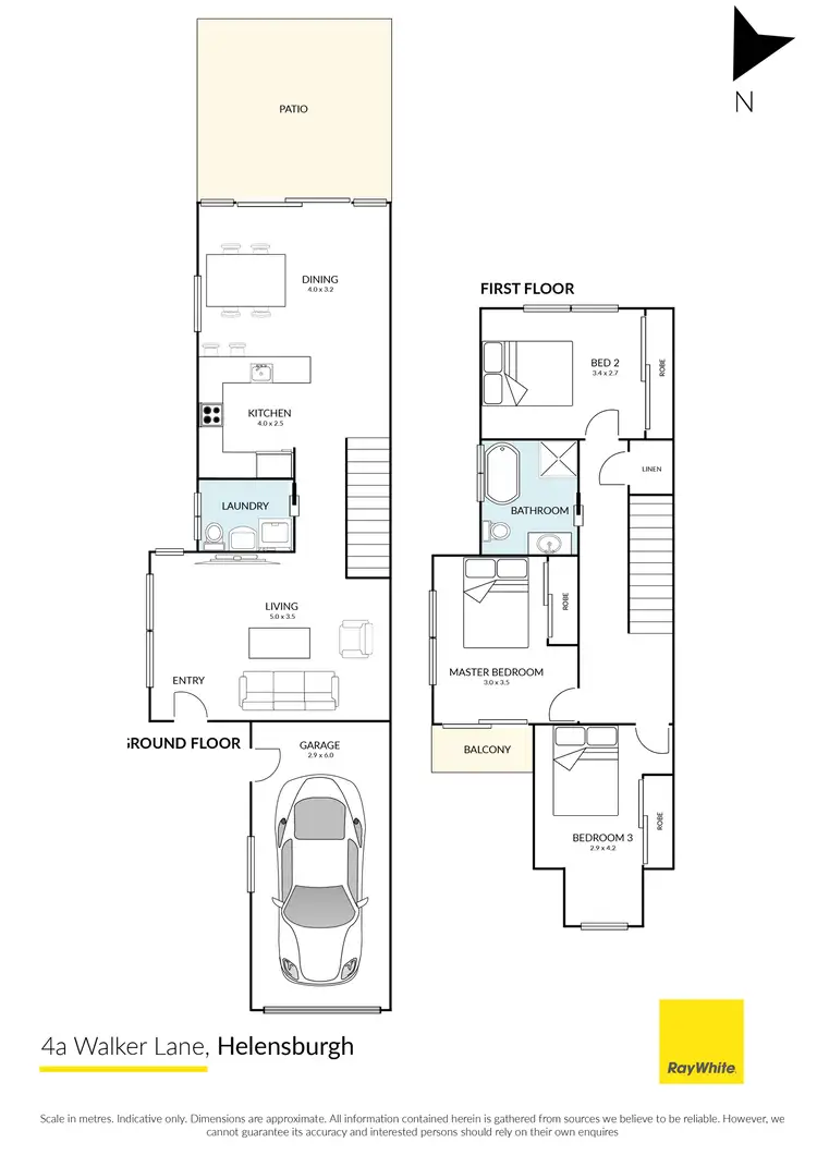 Floorplan of Homely semi-detached listing, 4a Walker Lane, Helensburgh NSW 2508