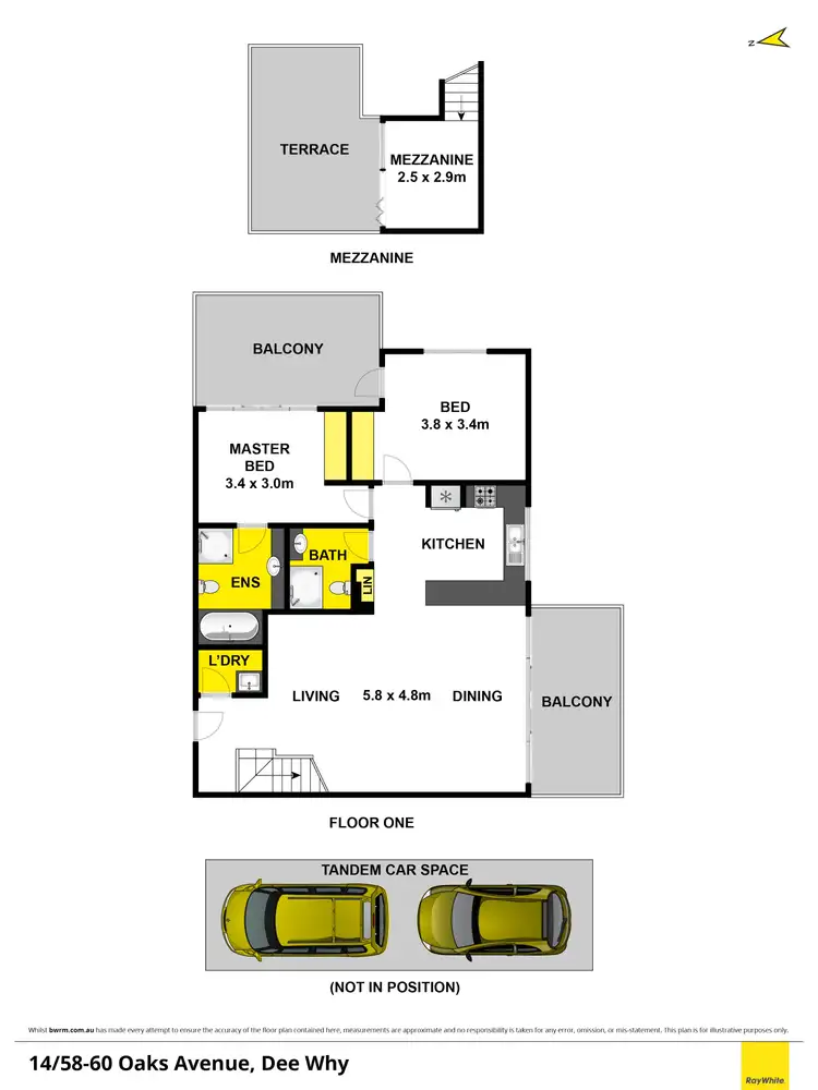 Floorplan of Homely apartment listing, 14/58 Oaks Avenue, Dee Why NSW 2099