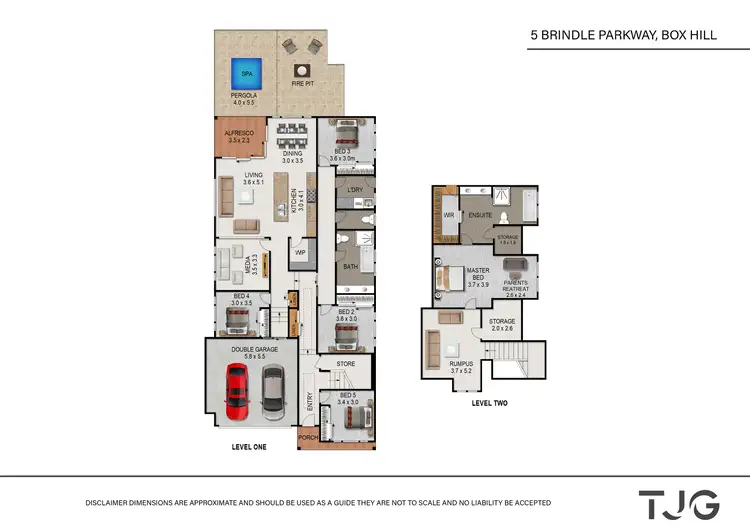 Floorplan of Homely house listing, 5 Brindle Parkway, Box Hill NSW 2765