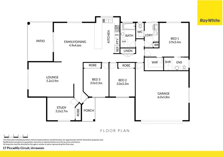 Floorplan of Homely house listing, 17 Picadilly Circuit, Urraween QLD 4655