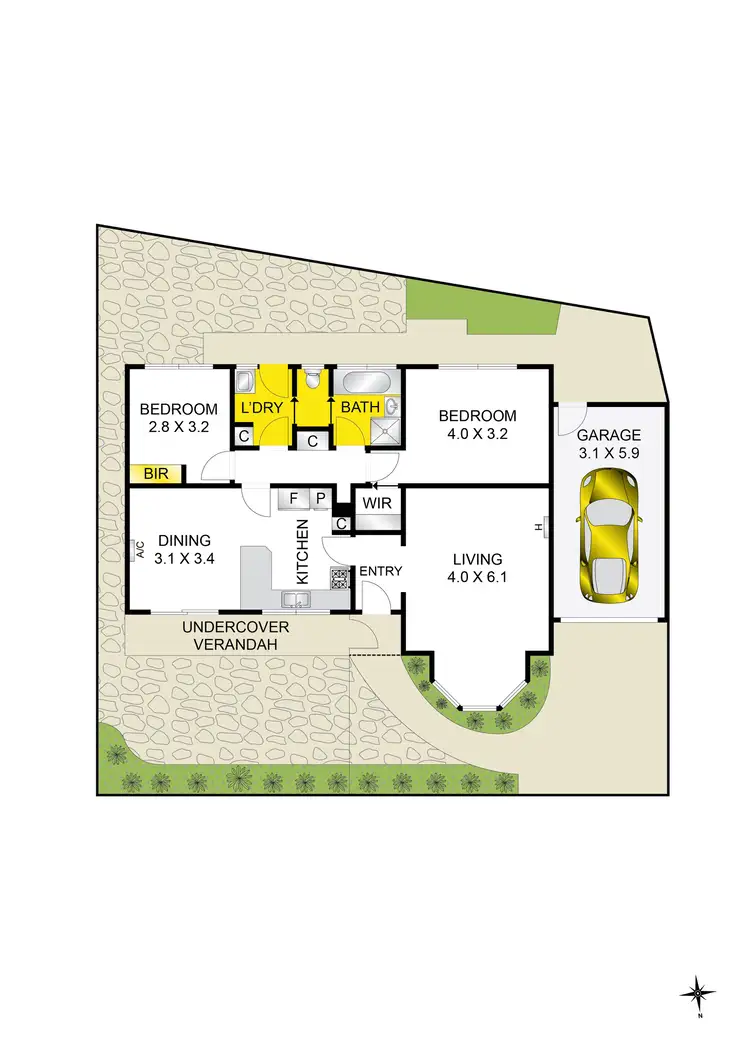 Floorplan of Homely unit listing, 3/10 Homewood Lane, Highton VIC 3216