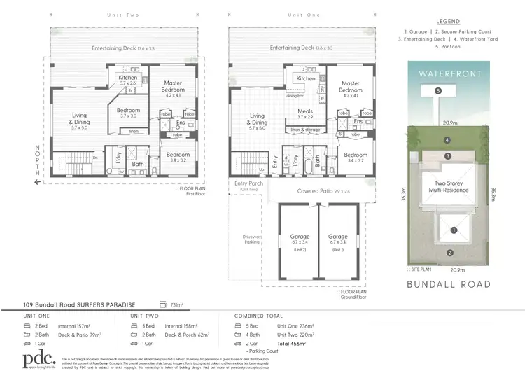 Floorplan of Homely block of units listing, 1 & 2/109 Bundall Road, Surfers Paradise QLD 4217