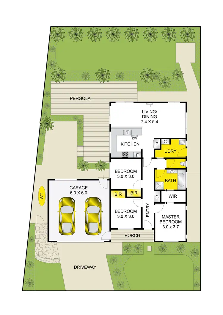 Floorplan of Homely house listing, 12 Hewitt Drive, Grovedale VIC 3216
