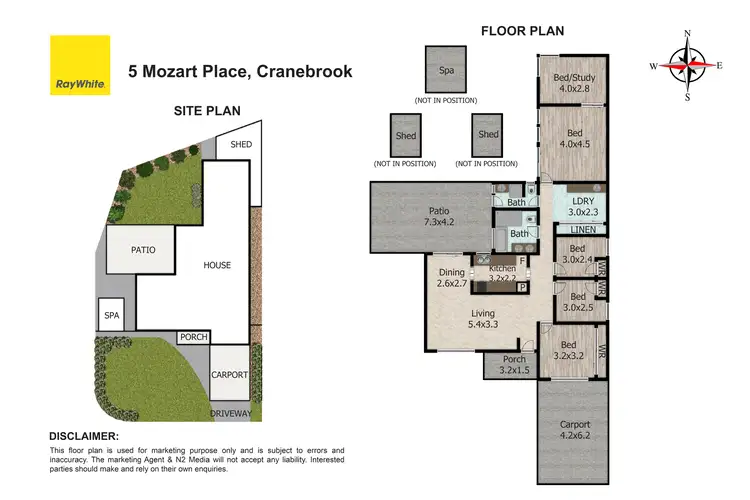 Floorplan of Homely house listing, 5 Mozart Place, Cranebrook NSW 2749
