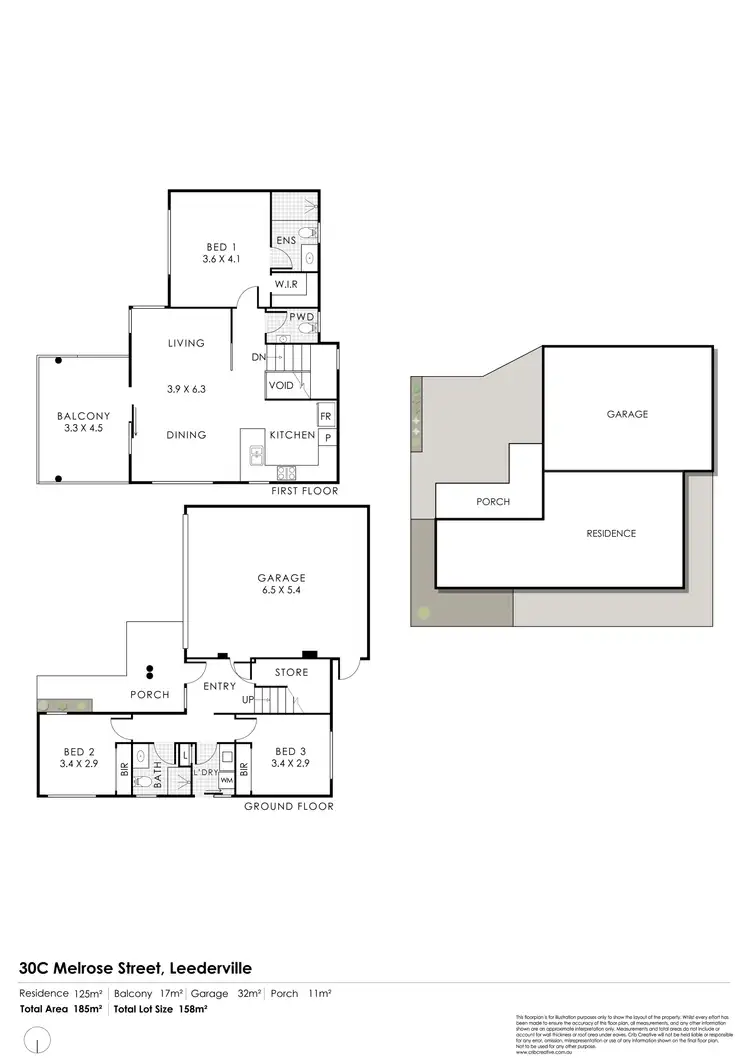 Floorplan of Homely house listing, 30c Melrose Street, Leederville WA 6007