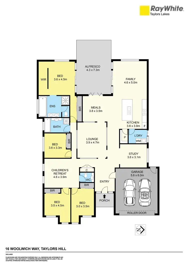 Floorplan of Homely house listing, 16 Woolwich Way, Taylors Hill VIC 3037