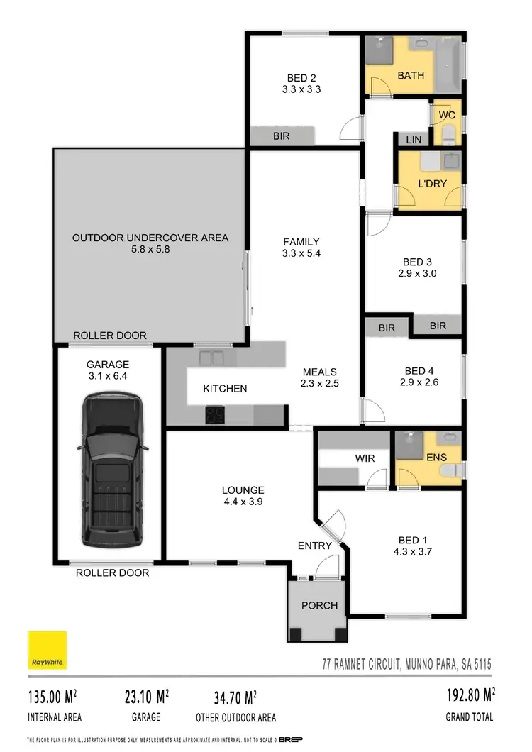 Floorplan of Homely house listing, 77 Ramnet Circuit, Munno Para SA 5115