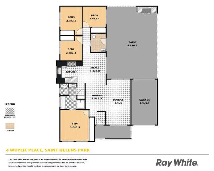 Floorplan of Homely house listing, 4 Woylie Place, St Helens Park NSW 2560