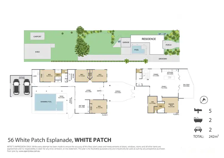 Floorplan of Homely house listing, 56 White Patch Esplanade, White Patch QLD 4507