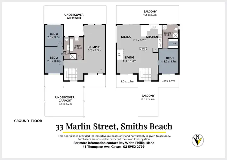 Floorplan of Homely house listing, 33 Marlin Street, Smiths Beach VIC 3922