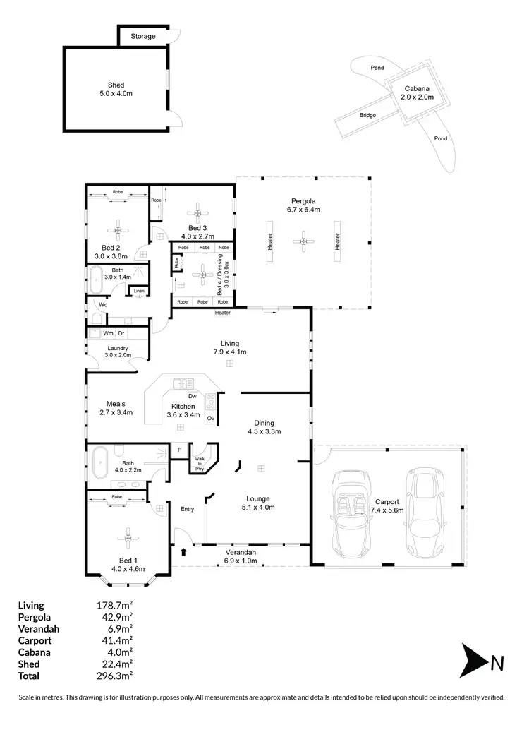 Floorplan of Homely house listing, 23 Tongariro Street, Greenwith SA 5125