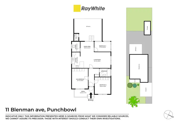 Floorplan of Homely house listing, 11 Blenman Avenue, Punchbowl NSW 2196