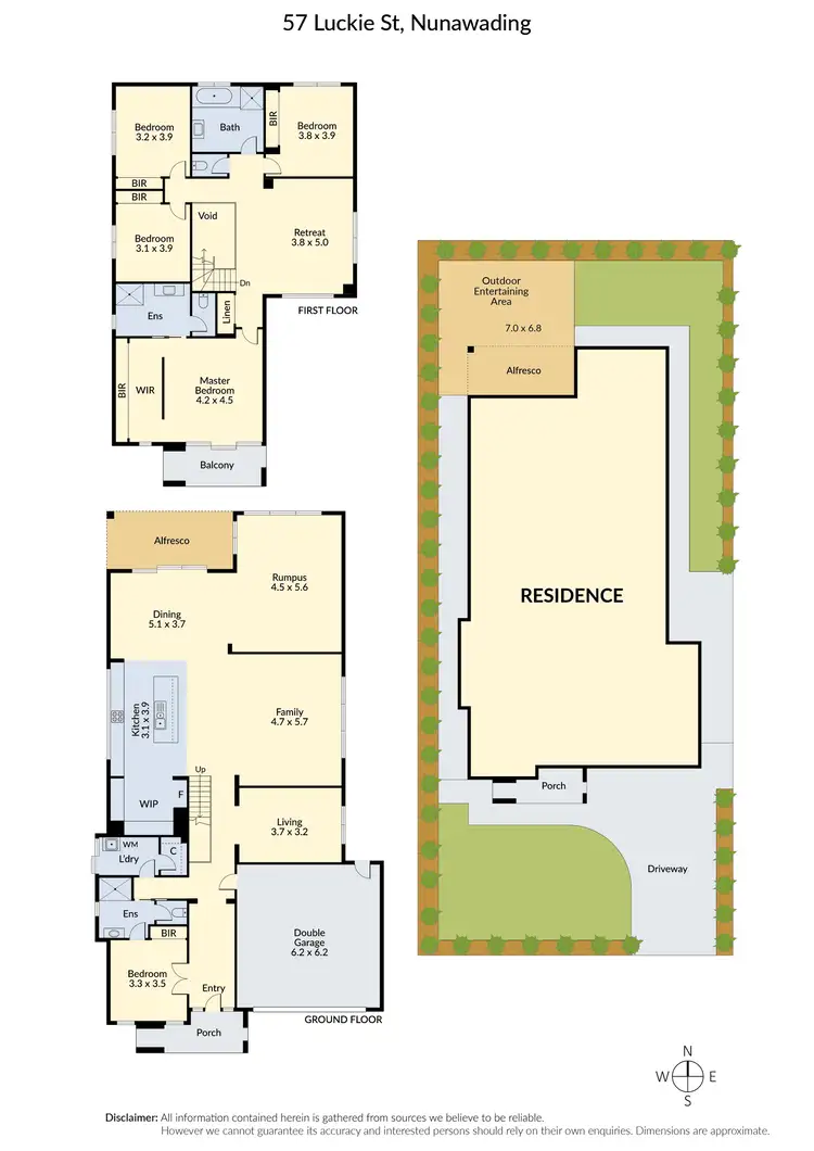 Floorplan of Homely house listing, 57 Luckie Street, Nunawading VIC 3131