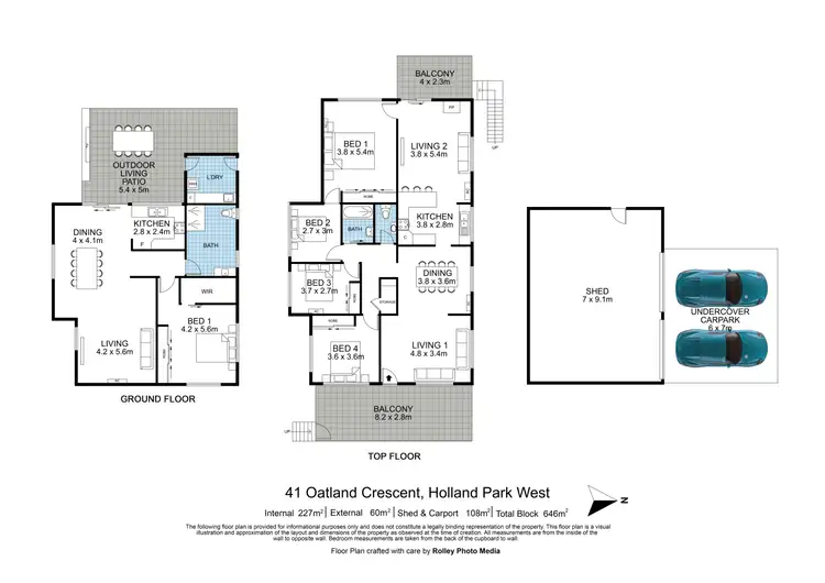 Floorplan of Homely house listing, 41 Oatland Crescent, Holland Park West QLD 4121