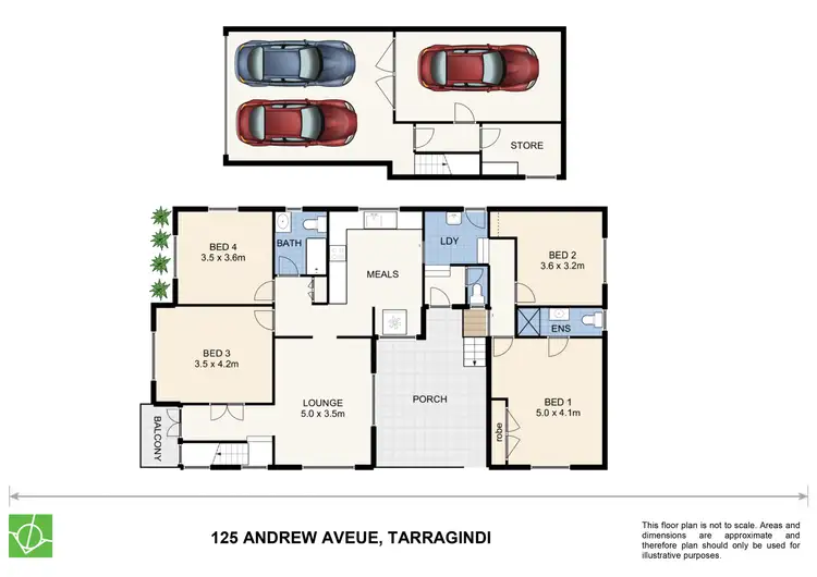 Floorplan of Homely house listing, 125 Andrew Avenue, Tarragindi QLD 4121