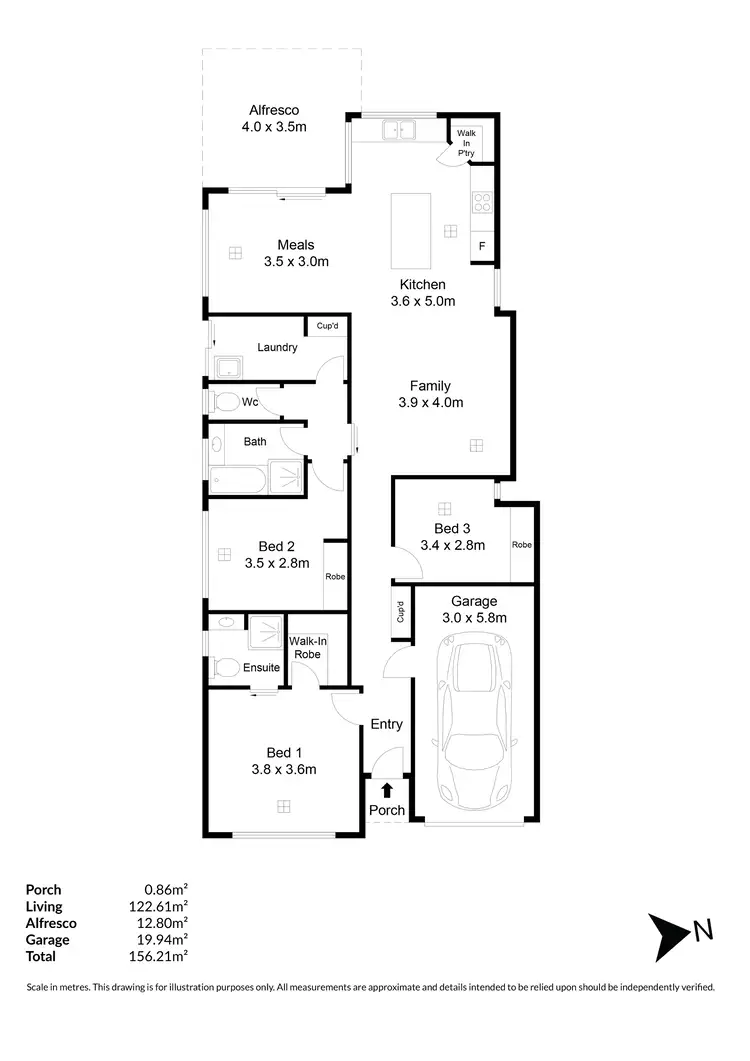 Floorplan of Homely house listing, 31A Northbri Avenue, Salisbury East SA 5109