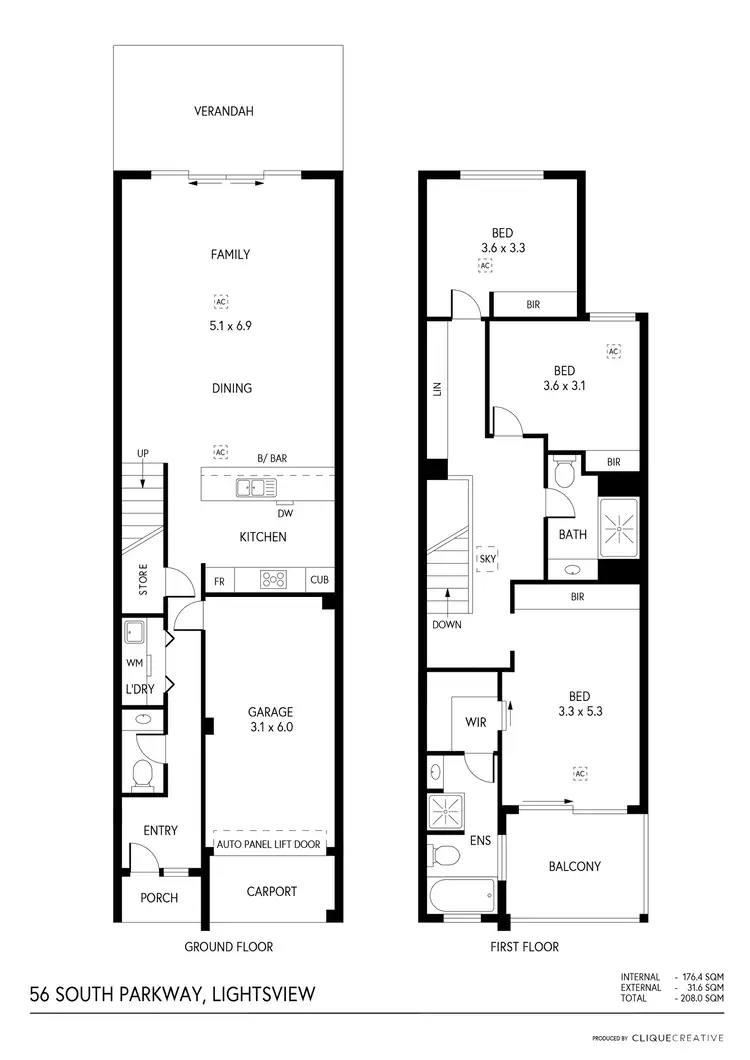 Floorplan of Homely house listing, 56 South Parkway, Lightsview SA 5085